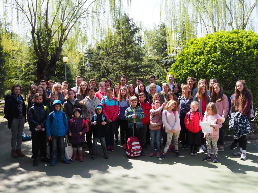 Licealiści z Krakowa w SP w Pekinie – Warsztaty o Krakowie i wykład