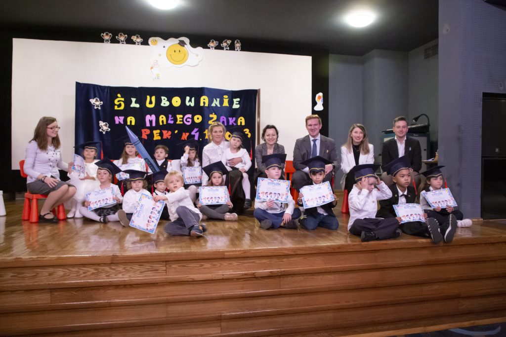 Pasowanie na Małego Żaka w Szkole Polskiej im. M.Boyma w Pekinie